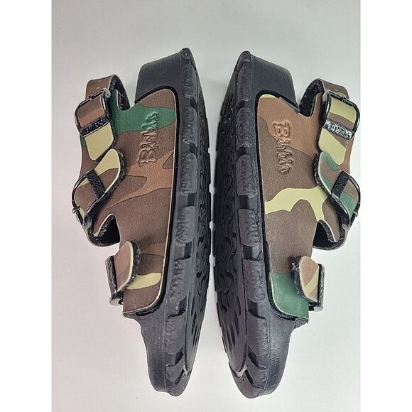 Birki’s Birkenstock Camouflage Sandals Kids Size 28 (10 - 10.5) Camo Green Brown - Picture 7 of 12